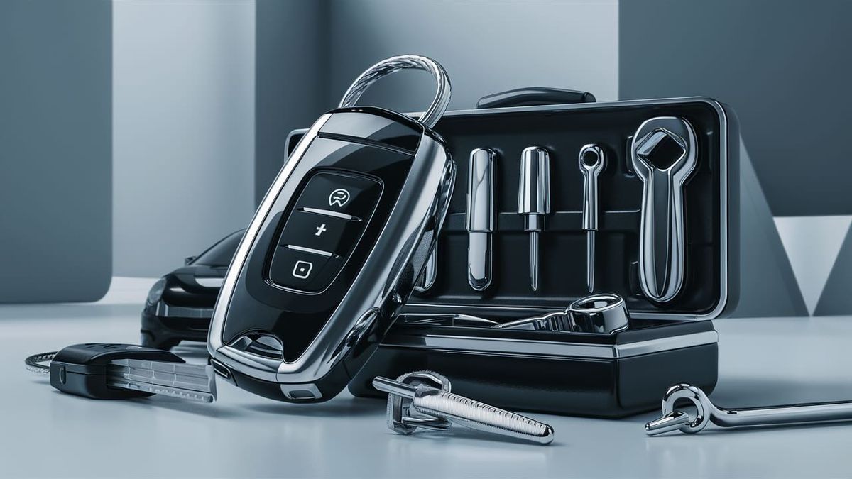 Automotive locksmith tools and key fob services